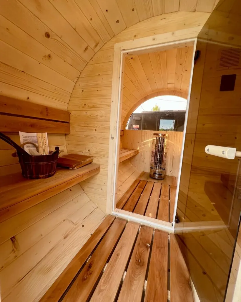 Sauna z przedsionkiem