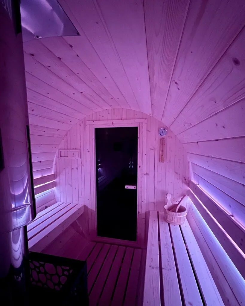 Sauna beczka + akcesoria do saunowania