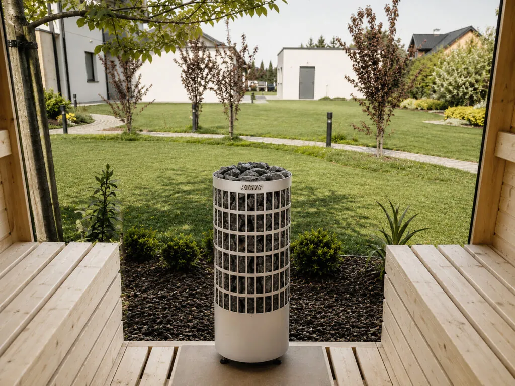Sauna Qubik z piecem Harvia
